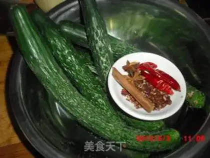 Make Pretzel cucumber step 0