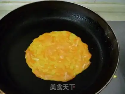 Make Carrot egg waffles step 3