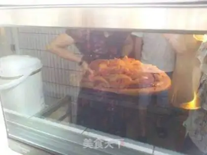Make Shrimp salmon pizza step 9