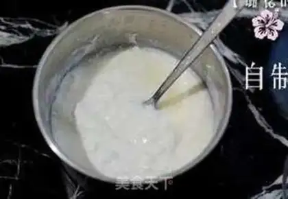 Make Yogurt mango ice cream step 2