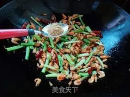 Make Celery and shrimp step 5