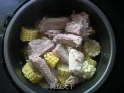 Make Northeast corn stew ribs step 2