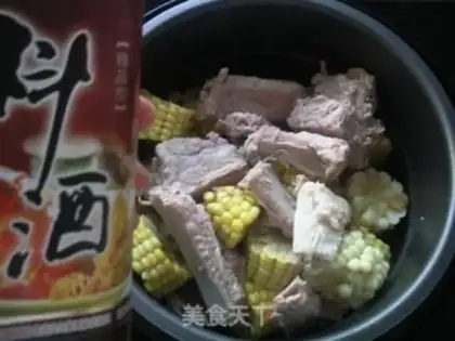 Make Northeast corn stew ribs step 4
