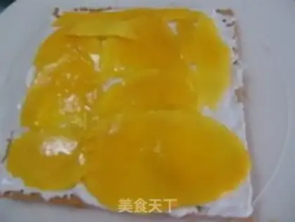 Make Mango chestnut cream cake step 9