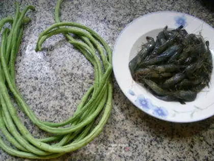 Make Shrimp with beans step 0