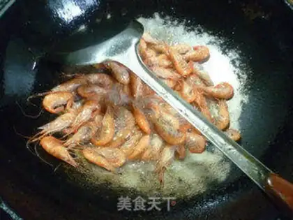 Make Shrimp with beans step 5