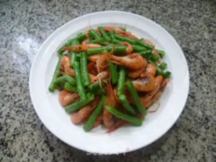 Make Shrimp with beans step 10