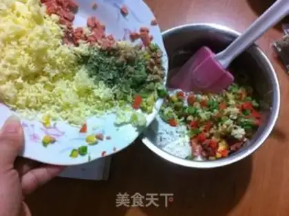 Make A pasta cake step 3