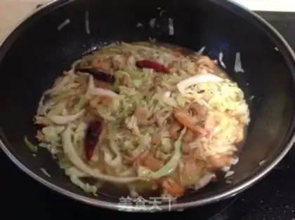 Make Gold hook cabbage step 4