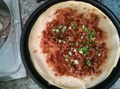 Make Pork fan egg rolls step 6