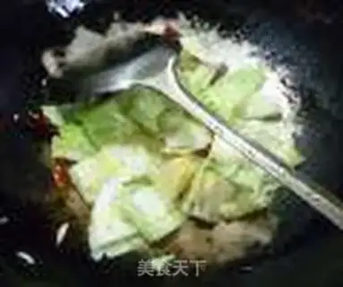 Make Peanut rice and cabbage step 4