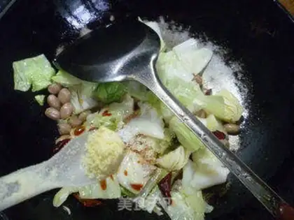 Make Peanut rice and cabbage step 8