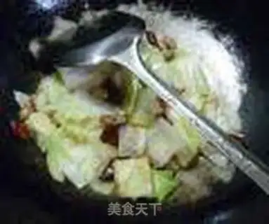 Make Peanut rice and cabbage step 9