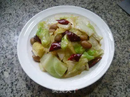 Make Peanut rice and cabbage step 10