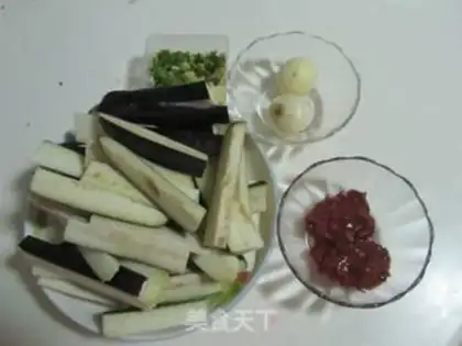 Make Bean petal eggplant step 0