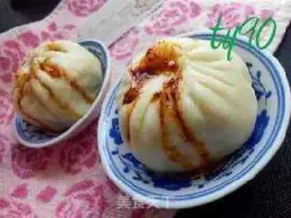 Make Snow pickles and pork buns step 7