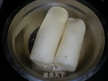 Make Bean petal eggplant step 2