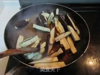 Make Bean petal eggplant step 4