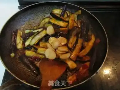 Make Bean petal eggplant step 5