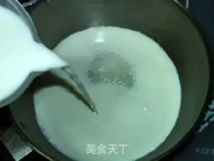 Make Red bean cream ice cream step 2