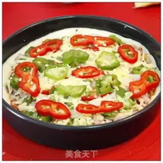 Make Twin pepper bacon pizza step 11
