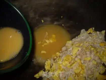 Make Egg fried golden mushrooms step 9