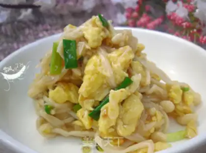 Make Egg fried golden mushrooms step 10