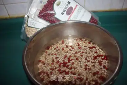 Make Red bean rice soup step 0
