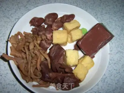 Make Duck blood fan soup step 5