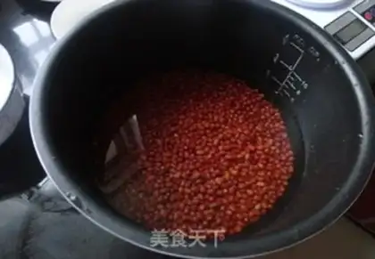 Make Red bean ice cream step 1