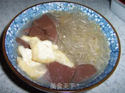 Make Duck blood fan soup step 15