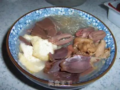 Make Duck blood fan soup step 16