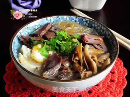 Make Duck blood fan soup step 17