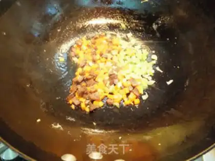 Make Sausage carrot, egg and rice step 7