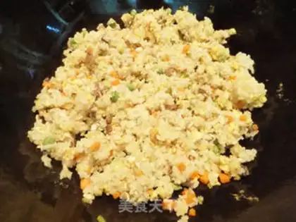Make Sausage carrot, egg and rice step 9