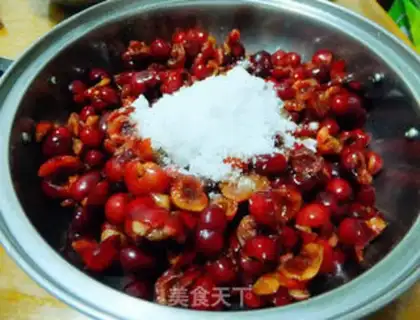 Make Cherry jam step 1