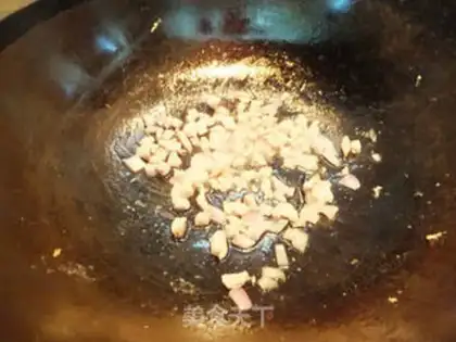 Make White mushroom egg fried rice step 8