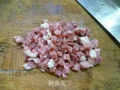 Make Plum bean pork fried rice step 3