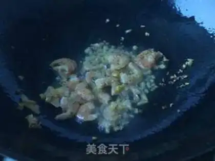 Make Shrimp fried broccoli step 2