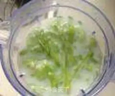 Make Milk and green vegetable juice step 0