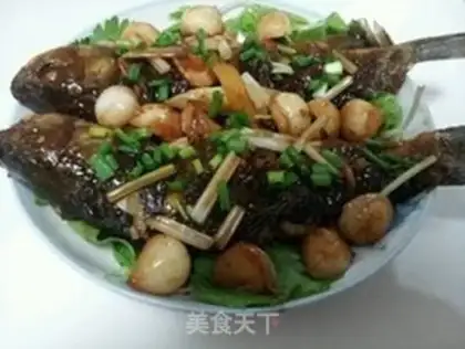 Make Garlic fried the fish step 15