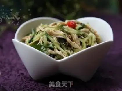 Make The cucumber chicken step 8