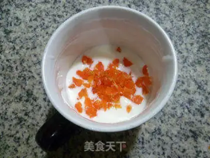 Make Orange yogurt step 3