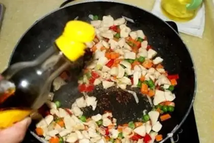 Make Five-coloured chicken step 19