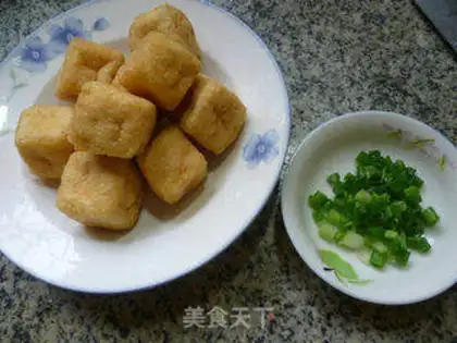 Make Tofu with mushrooms step 1