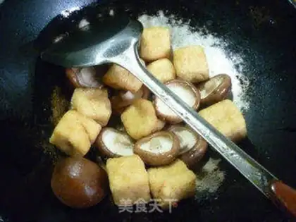 Make Tofu with mushrooms step 5