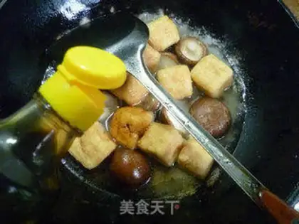 Make Tofu with mushrooms step 7