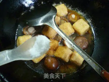 Make Tofu with mushrooms step 9