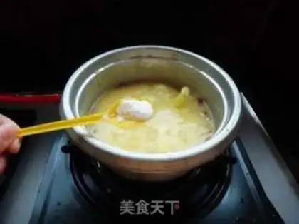 Make Roach and corn congee step 5