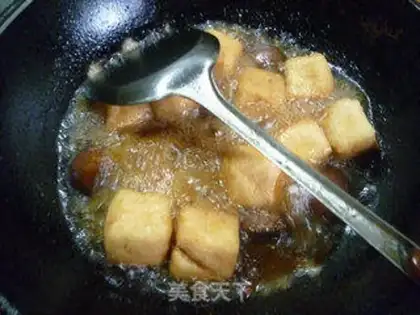 Make Tofu with mushrooms step 11